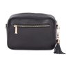 city faux fleece & leather bag black city faux fleece & leather bag black