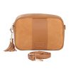 city suede & leather bag maple
