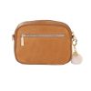 city suede & leather bag maple