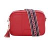 pom pom london city bag crimson red