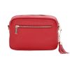 pom pom london city bag crimson red