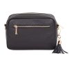 pom pom london city bag ostrich black