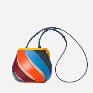 Artist-Designed Spiral Crossbody Bag | Compact Everyday Leather Purse