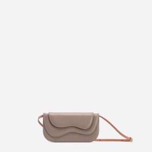Convertible Leather Wave Wallet – Compact Shoulder Bag for Everyday Essentials