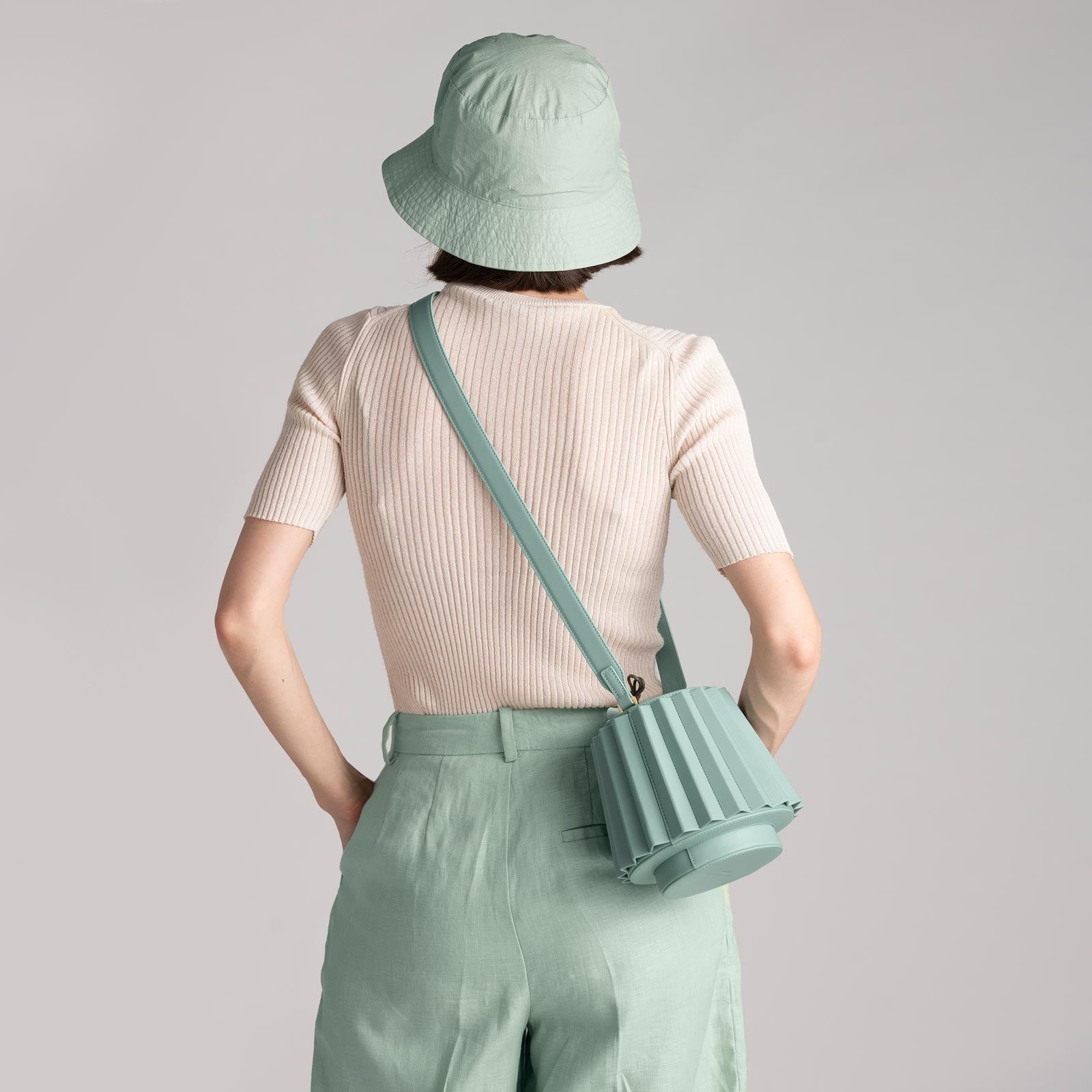 lantern bag pleated
