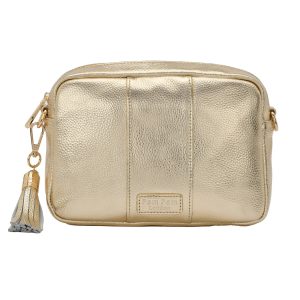 Luxe Metallic Gold Crossbody Bag | Day-to-Night Statement Handbag