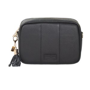 Luxurious Black Leather Crossbody Bag – Effortlessly Chic & Practical