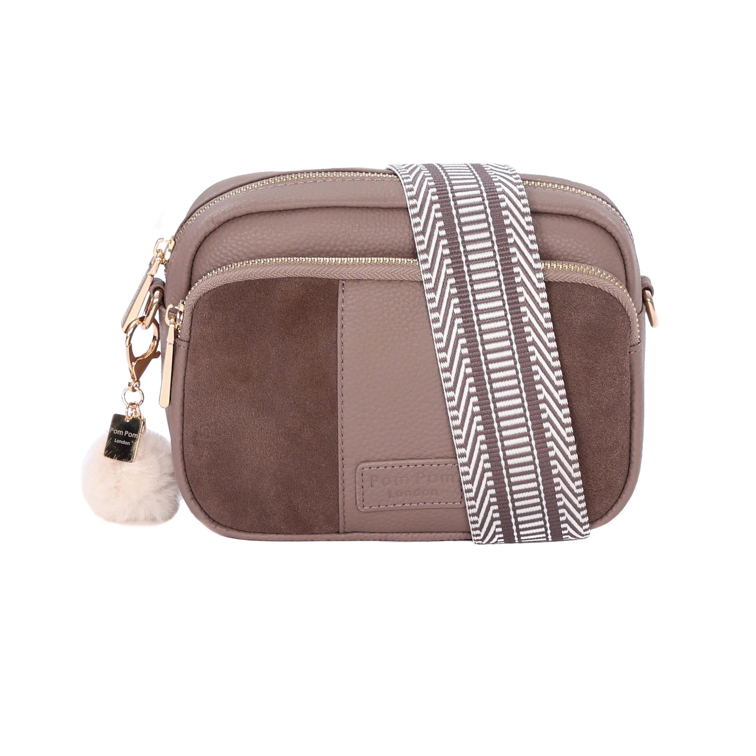 original suede & leather bag mocha