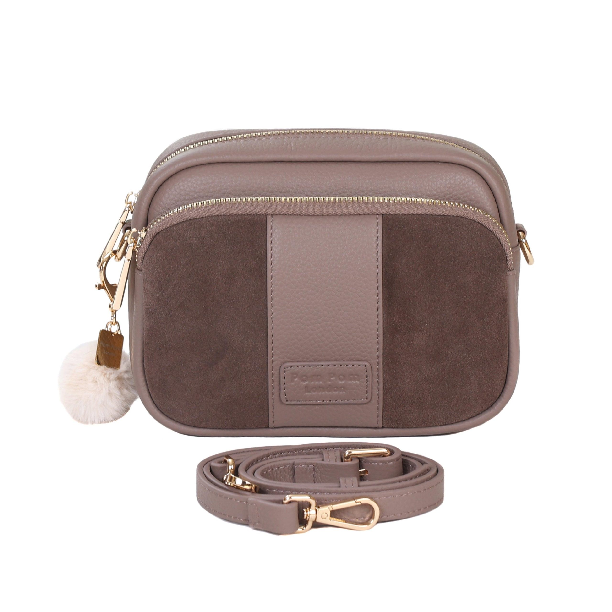 original suede & leather bag mocha