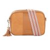 city suede & leather bag maple