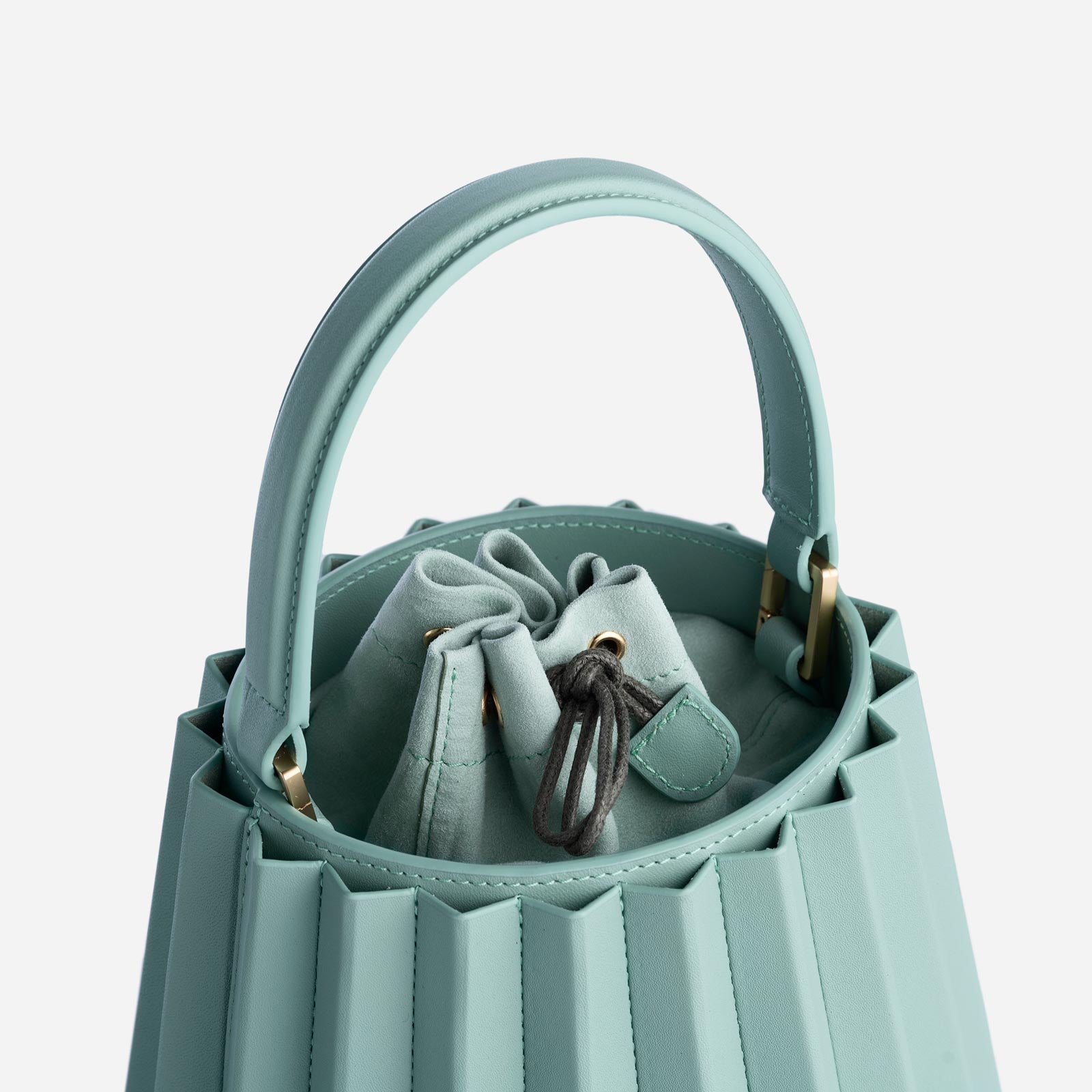 lantern bag pleated