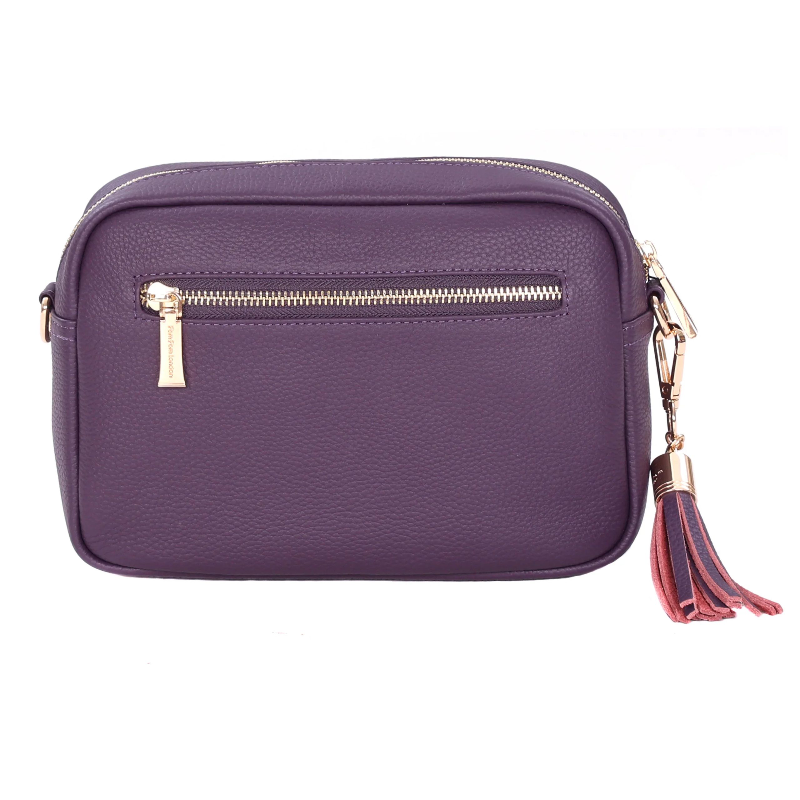 pom pom london city bag purple nightshade